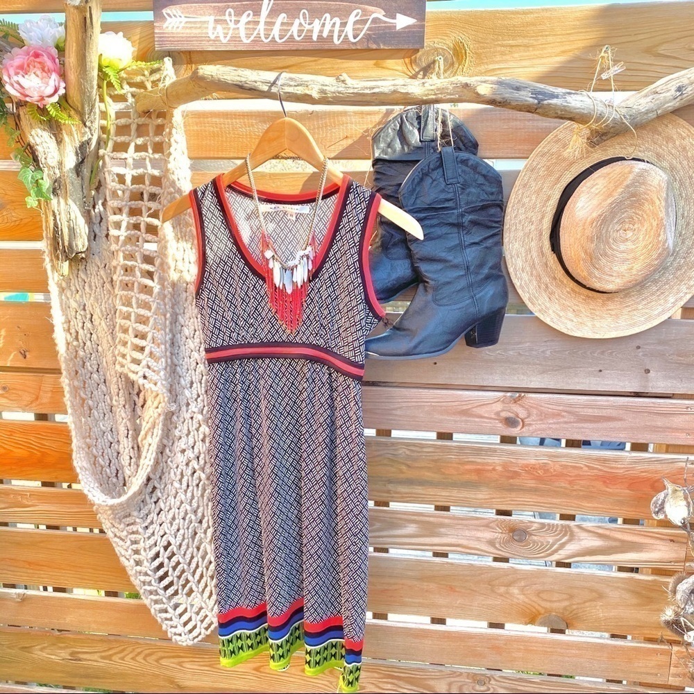 ❤️BOHO vintage dress with AZTEC Native feel 🍃